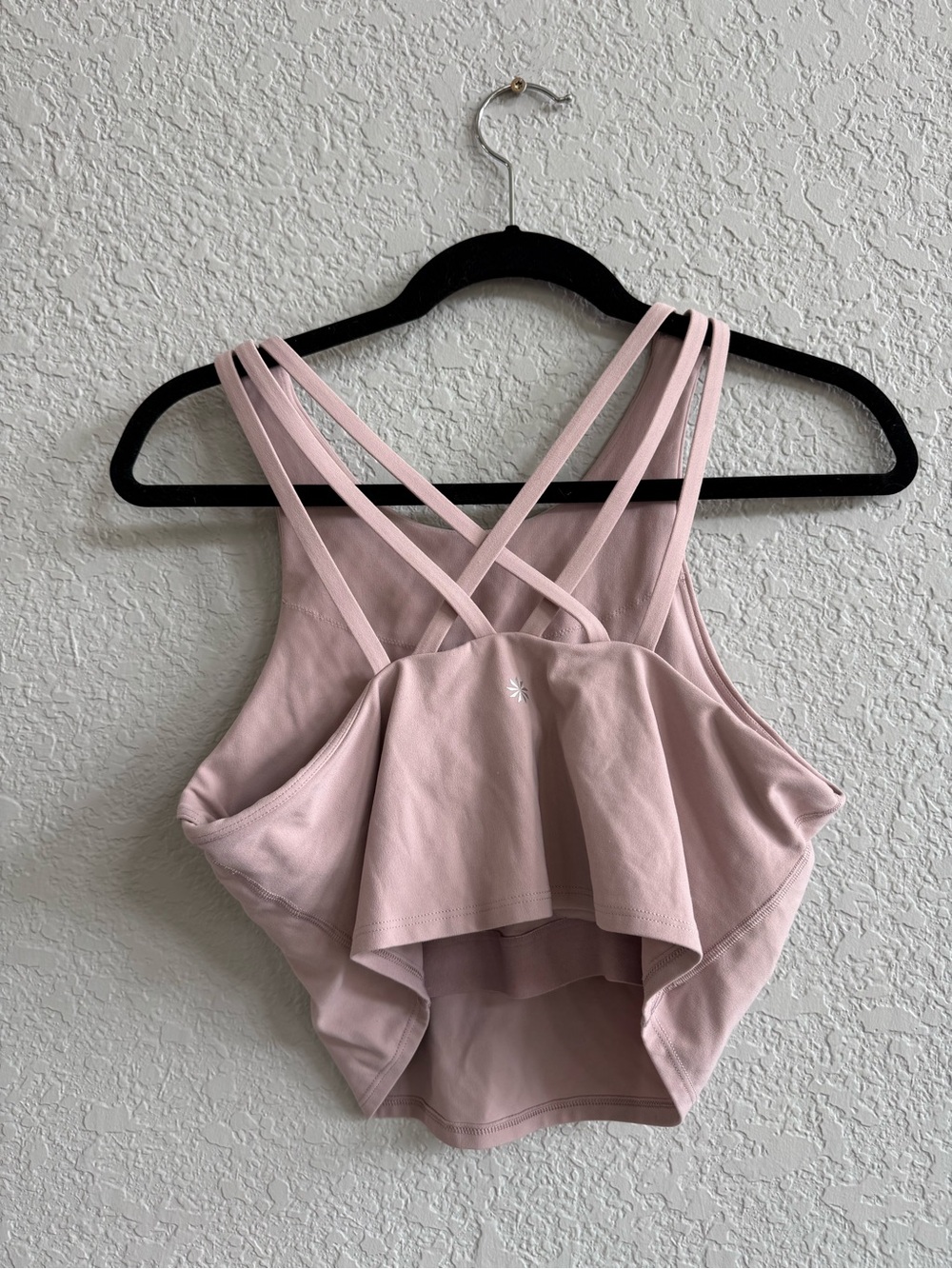 Athleta Blush Pink High-Neck Crop Tank - Picture 2 of 2